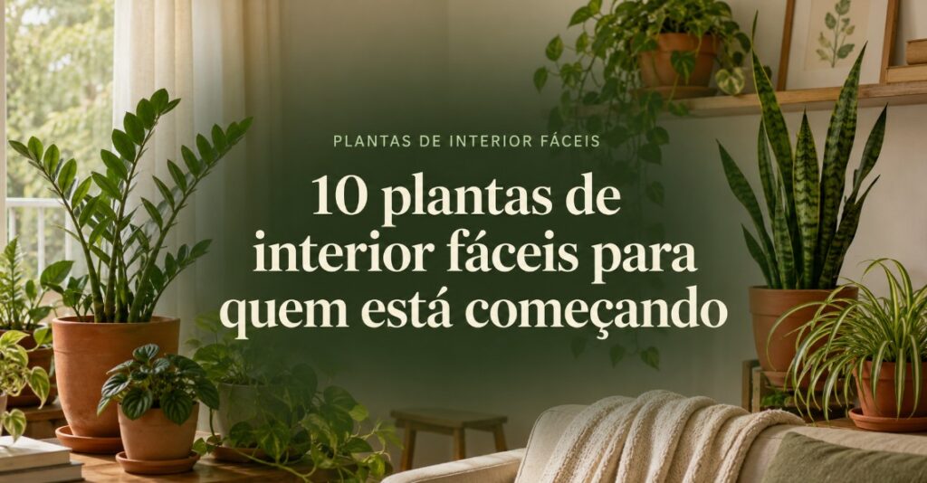 10 plantas de interior fáceis para quem está começando