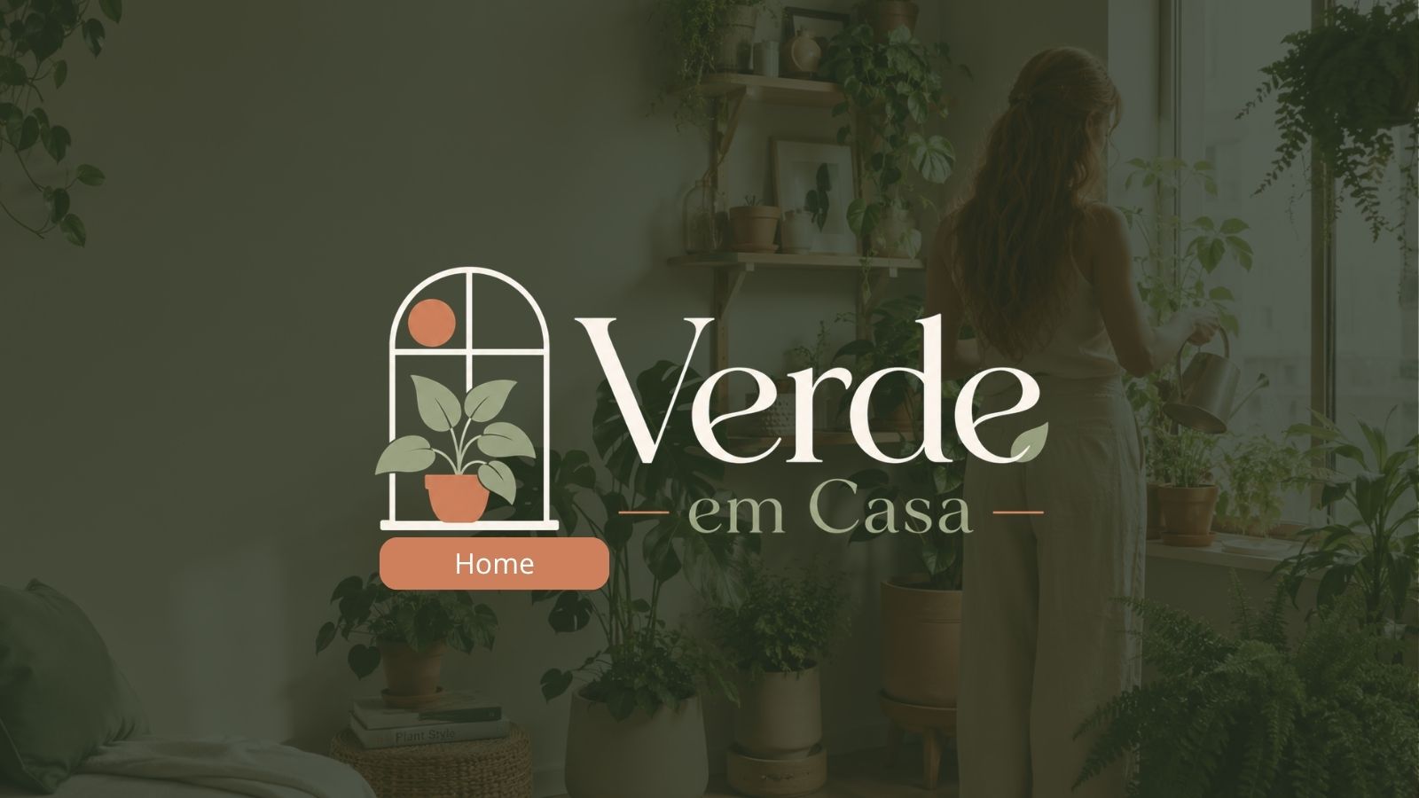 Casa com plantas e decoração natural da Verde em Casa