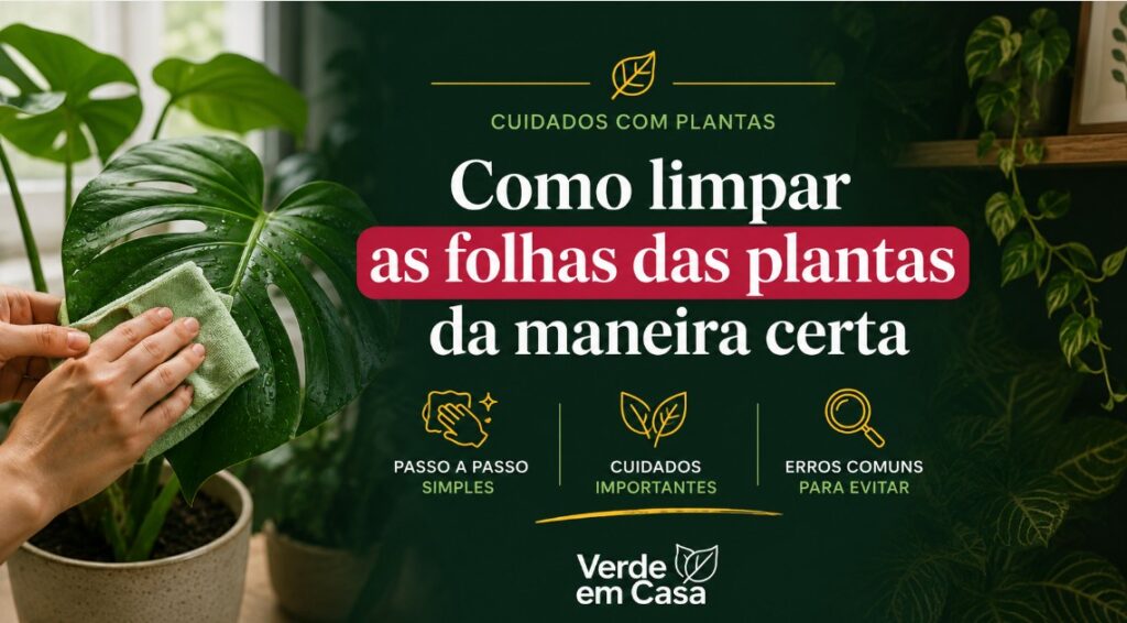 Como limpar as folhas das plantas da maneira certa